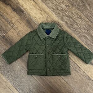 Janie and Jack Olive Quilted Jacket